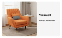 Upholstered Tub Chair Space-Saving Size Upholstered Contoured Rearrest Armchair Thickly Cushioned Ergonomic Rearrest for Adults