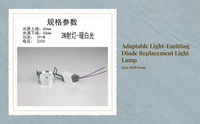 Crystal ceiling light, 3-color dimming