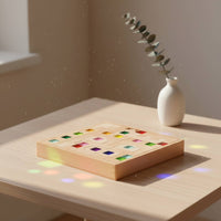 Shape Matching Board Educational Wooden Puzzle Geometric Shape Puzzle for Preschoolers, Playroom
