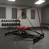 Indoor Ski Simulator Wheeled Carriage Ski Motion Curved Rails Fitness Simulator