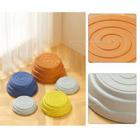 5 Pieces Balance Stepping Stones Colorful Stepping Stones with Anti-Slip Pads Sensory Toy Low-Height Play Set Stackable