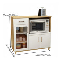 Dining Room Storage Cabinet Modern Minimalist Design Kitchen Buffet Hutch Large Capacity Kitchen Storage Hutch for Homeowners, Families, Home Office