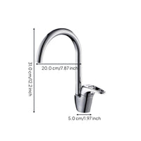Brass Double Handle Kitchen Faucet, Hot & Cold Mixer