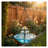 Solar Bird Bath Fountain No Wiring Hanging Bird Bath Fountain Environmentally
