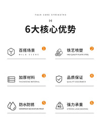 洗澡间浴室置物架衣服壁挂放置架多功能架子墙上免打孔浴巾收纳架