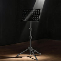 Adjustable Sheet Music Stand Folding Music Stand with Tripod Base Metal Spacious for Students, Stage