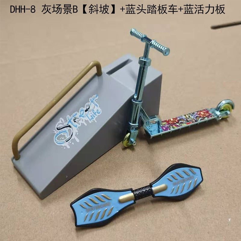 Blue / Dhh-8 Gray Scene