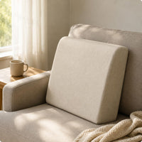 Sofa Back Cushion Even Surface Rectangular Backrest Cushion Khaki