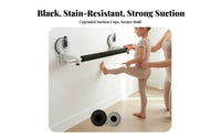 Easy Installation Home Practice Dance Bar Multi-Functional Portable Ballet Barre Compact Suction Cup Stretch Bar Soft Foam Grip for Children, Dancers, Beginners, Doorway
