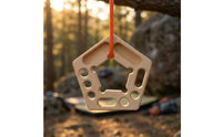 Portable Training Board with Rope Suspended Climbing Hangboard Compacto Hangboard Com Edges Polido for Climbers, Home Gym
