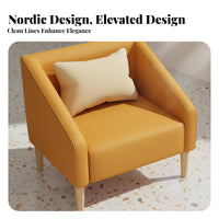 3 Pieces Circular Table and 2 Chairs Set Modern Design Indoor Furniture Curved Backrest Skid-Resistant Feet for Homeowners
