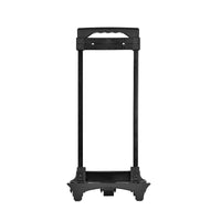 External Two-Section Black Iron Trolley Handle with Wheels for Speaker Box