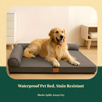 Waterproof dog bed with removable cover