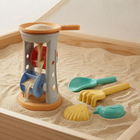 Wheat Straw Sandcastle Playset Rounded Edges Sand Play Tools Molded Surface Shell Mold Set Wide Opening for Children, Beach, Sandbox