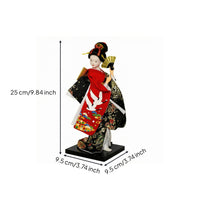 Kimono Geisha Figurine Hand-Crafted Japanese Geisha Doll Decorative