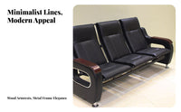 3 Pieces Complete Set 3-Piece Couch and Table Combo Business design Office Furnishing space-saving Reception Seating Modern Design for business leaders, Interior Designers, Hotel Managers, Waiting Room