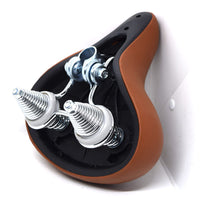 Vintage Bicycle Saddle with Springs and Rivets