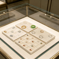 High-End Velvet Jewelry Display Tray for Necklaces, Rings, Bracelets, Earrings