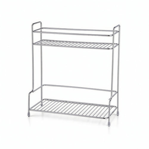 Countertop Storage Rack Stainless Steel Shelf Organizer for Lavatory Counter