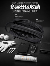 PGM高尔夫超轻手包双层大容量防泼拒水哑光球场随身收纳手拿包