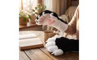 Cosplay Paw Gloves Clawed Paw Gloves with Claws Textured Pile Soft Animal Paws for Furries, Conventions