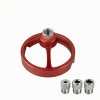 Single Hole Drill Guide Threaded Hole Positioning Jig Red Carpentry Accessory