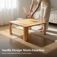 Foldable Coffee Table Portable Folding Leg Center Table Minimalist Aesthetic