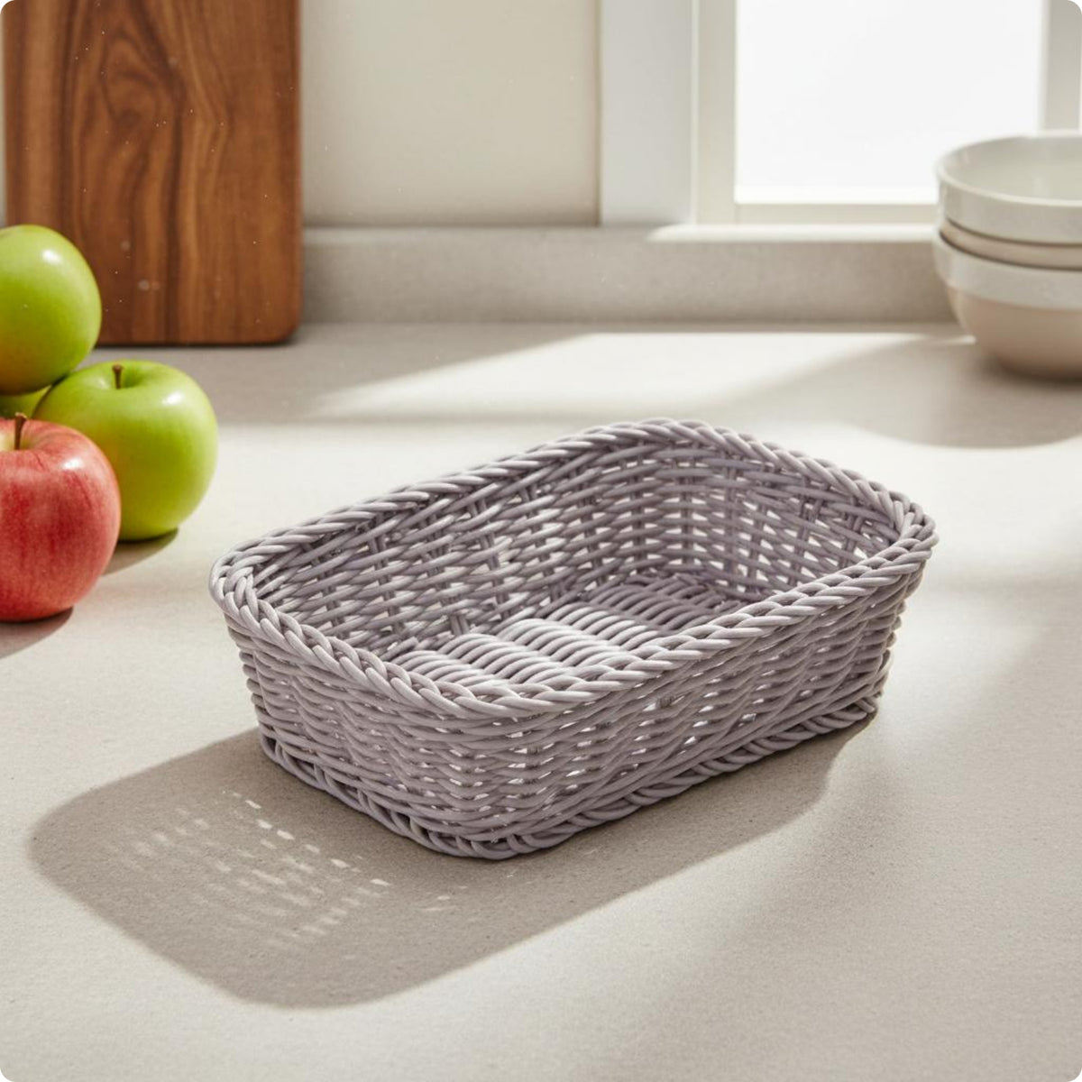 Desktop Storage Basket Lightweight Organizer Rustic Design for Desk