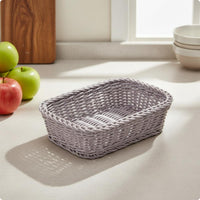 Desktop Storage Basket Lightweight Organizer Rustic Design for Desk
