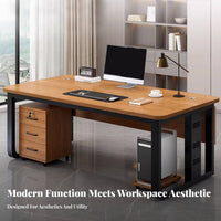 L-Shaped managerial Desk Modern Design Office Furniture Minimalist aesthetic Easy Assembly for Managers, managerials