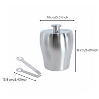 Stainless Steel Ice Container Thickened Double Wall Ice Container Rust-Resistant
