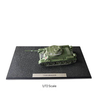 2 Pieces T-34 and IS-2 Armored Vehicle Set Realistic Design for Collectors