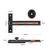 Hole Positioning Ruler Multi-Function Hand Tool Portable for Carpentry Work