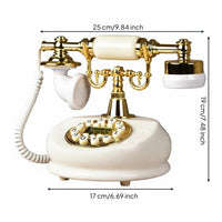 Jade-Tone Wireless Phone Card-Inserting Retro Telephone