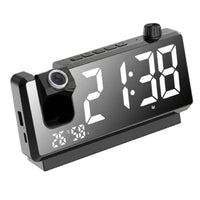 Projection Alarm Clock Humidity Display Time and Temperature Projection Clock