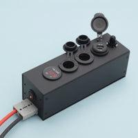 Power Distribution Box Compact Switch Panel Metal for RV Owners, DIYers