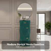 Modern & design 5-Drawer Storage cabinet complimentarystanding Sculpted Front 5-Drawer Cabinet adaptable Chest of Drawers Space-Saving for Design aficionados, Apartment Dwellers, Bedroom, Living Room, Entryway, Hallway