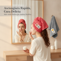 Extra Large Absorbent Quick-Dry Hair Towel for Adults, 2-Pack