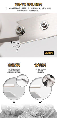 LIANG Tool Angle Cutter Effort-Saving Guillotine 2 Replacement Blades 0236a-b