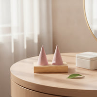 Jewelry Display with Wooden Base Boutique-Style Jewelry Display Stand Solid Wood