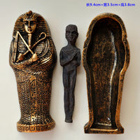 Ancient Egyptian Pharaoh and Queen Mummy Coffin Pyramid Magic Props