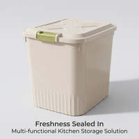 Rice Storage Container with Wheels, Airtight Food Storage, Kitchen Storage Bin, Cereal Dispenser, Gr - Image 7