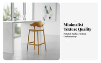 spinerest Bar Stool Nordic aesthetic Counter Chair Stackable Minimalist Design for Cafe Owners, Homeowners, Kitchen, Dining Room