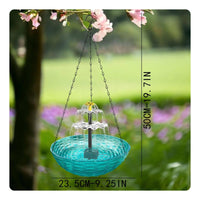 Solar Hanging Bird Bath No Wiring Solar Bird Bath Fountain Outdoor Decorative