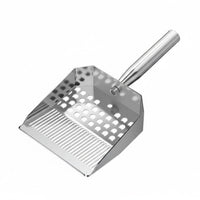 Cat Waste Sifter Short Handle Sifting Ladle Shiny Finish Cat Litter Sifter
