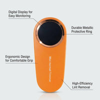Fabric Shaver Lint Remover Rechargeable, Sweater Defuzzer with LED Digital Display, Bobble for Woolen Jumpers, Pill Trimmer