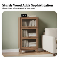 3-Door Low Cabinet Multi-Functional Storage Unit Multipurpose Adaptable Design for Interior Decor Lovers, Homeowners