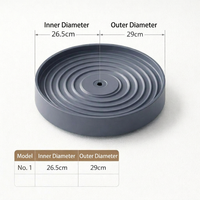 Heavy Duty Rolling Plant Saucer with Wheels, Indoor Outdoor Flower Pot Mover, Plant Stand for Heavy Plants, European Design, Easy to Clean