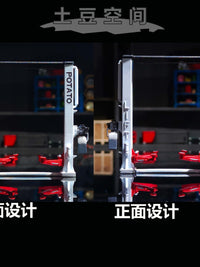 土豆模型1/64比例汽车龙门举升机龙门架双柱举升机模型