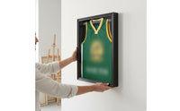 Sports Uniform Display Frame Front Opening Sports Uniform Shadow Box Large Size Home Decor for Game Room